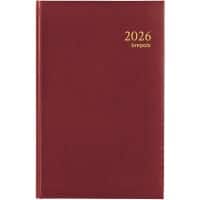 Brepols Terminplaner 2026 Spezial 1 Tag / 1 Seite Deutsch, Englisch, Französisch, Niederländisch Burgunder