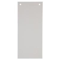 KANGARO Blanko Trennstreifen Spezial Grau Karton Rechteckig 2 Löcher 07071-10 100 Stück