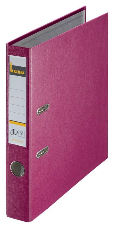 Bene No.1 Power Ordner Schmal DIN A4 52 mm Brombeere 2 Ringe 291600 Kunststoff Hochformat