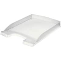 Leitz Plus Briefablage 5237 Slim DIN A4 Transparent Frost 25,5 x 35,7 x 3,5 cm