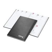 Niceday Buchkalender Prestige Tendence DIN A5 2023 1 Woche/2 Seiten Schwarz Deutsch, Englisch, Französisch 14,8 x 21 cm