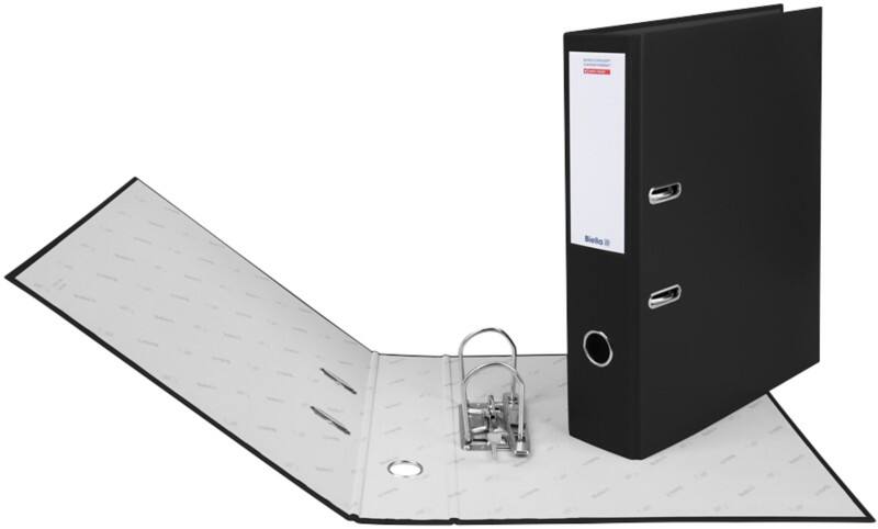 Biella Breit Ordner DIN A4 70 mm Schwarz 2 Ringe 10341702U Kunststoff