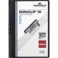 DURABLE Duraclip Klemmmappe 30 Blatt DIN A4 Schwarz