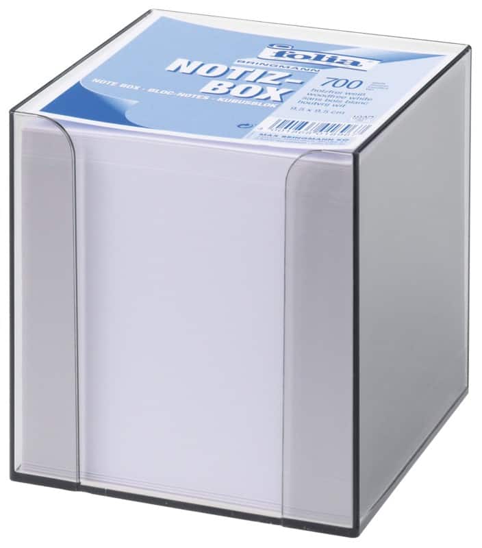 Folia Zettelbox 90 x 90 mm Plexiglas 700 Blatt