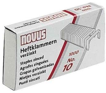 Novus NOVUS OFFICE Heftklammern Nr.10 Super 040-0003 Zink Silber 1000 Heftklammern