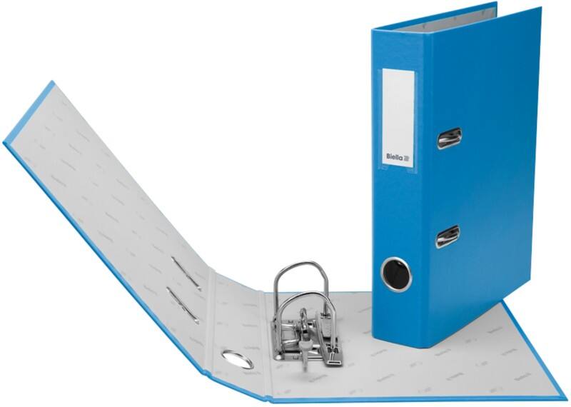 Biella Plasti-Color Schmal Ordner DIN A5 40 mm Blau 2 Ringe 10750405U Kunststoff Hochformat
