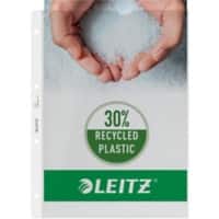 Leitz Extra Strong Prospekthüllen DIN A4 Texturiert Transparent 130 Mikron PP (Polypropylen) Oben 4 Löcher 100 Stück