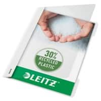 Leitz Standard Plastik-Schnellhefter 4191 DIN A4 PVC 60 Blatt Weiß