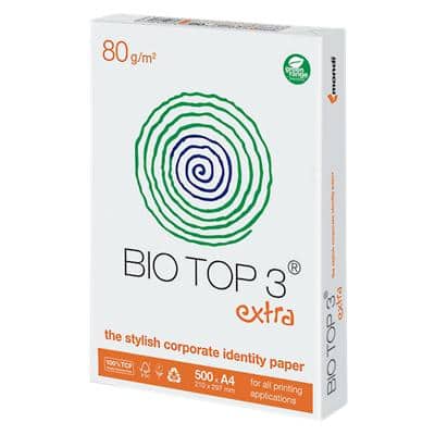 Bio Top 3 Kopier-/ Druckerpapier DIN A4 80 g/m² Weiß 89 CIE 500 Blatt