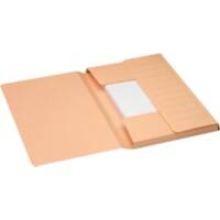 Djois Secolor 3 Flap Dokumentenmappe Folio Beige Pappkarton 270 g/m²