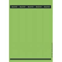 Leitz PC-beschriftbare Selbstklebende Rückenschilder 1688 Lang Für Leitz 1050 Qualitäts-Ordner Grün 39 x 285 mm 125 Stück