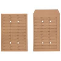 Hausposttaschen Ohne Fenster C4 229 (B) x 324 (H) mm Steckverschluss Braun 110 g/m² 250 Stück