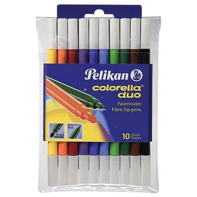 Pelikan Fasermaler Colorella Duo C407 Farbig sortiert 10 Stück