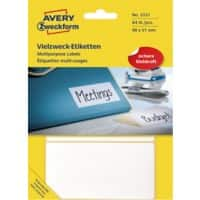 AVERY Zweckform 3331 Universaletiketten Weiß 98 x 51 mm 28 Blatt à 3 Etiketten