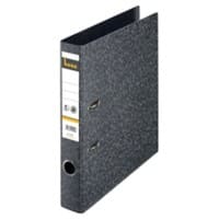 Bene No.1 Power Ordner DIN A4 50 mm Schwarz 2 Ringe 91500 Hartpappe Wolkenmarmor Hochformat