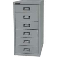 Bisley Schubladenschrank Silber 27,9 x 59 cm