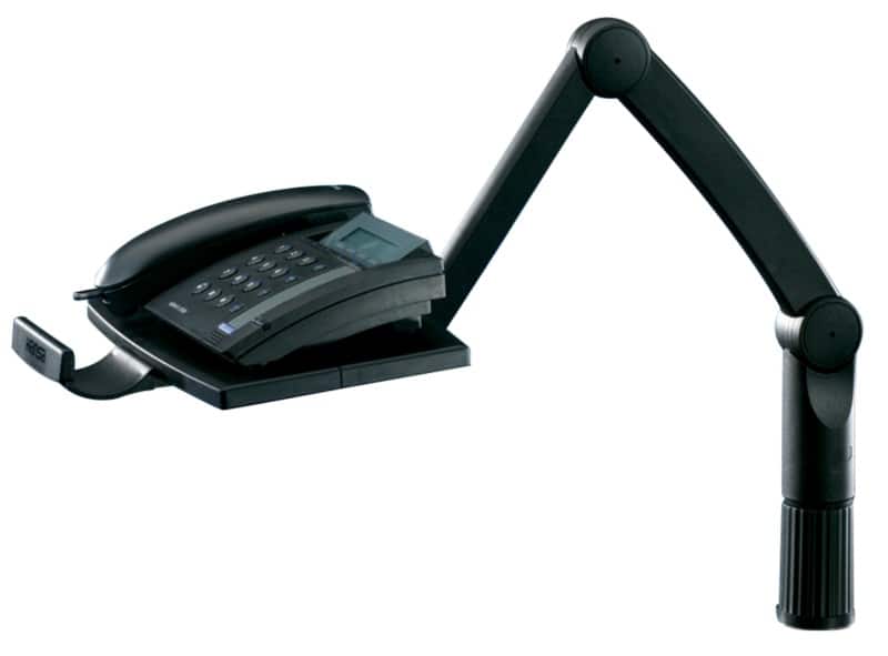 Hansa telefon-schwenkarm tsa 5020 kunststoff, metall schwarz 26 x 18,5 x 49 cm