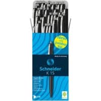 Schneider Kugelschreiber K15 0,5 mm Schwarz 50 Stück