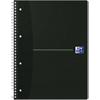 OXFORD Office Essentials Notebook DIN A4+ Kariert Spiralbindung Karton Schwarz Perforiert 140 Seiten