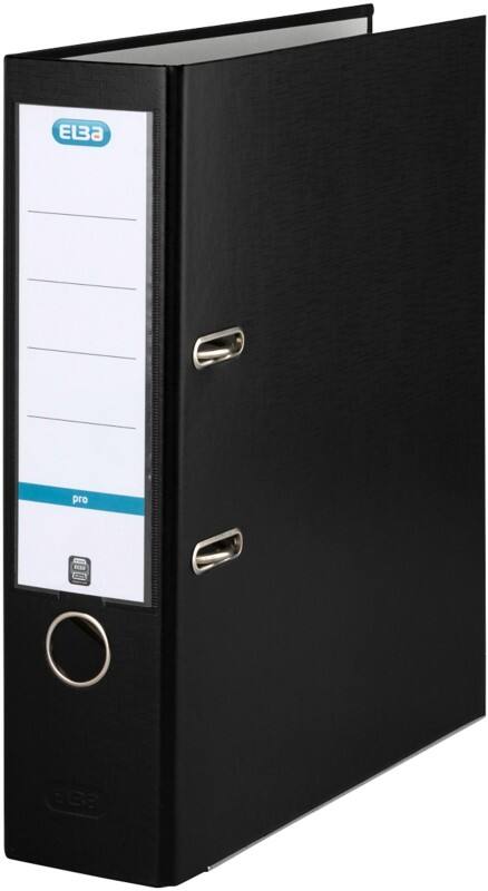 ELBA Rado Basic Ordner Breit DIN A4 80 mm Schwarz 2 Ringe 100202154 Kunststoff