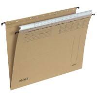 Leitz ALPHA Hängemappen 1935 DIN A4 Mit Organisationsleiste V-Base 15 mm 250 g/m² Naturbraun 100% Recycelter Natron-Karton