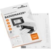 DURABLE Badgemaker Einsteckschild 0,95 x 34 x 21,5 cm Papier 20 Stück