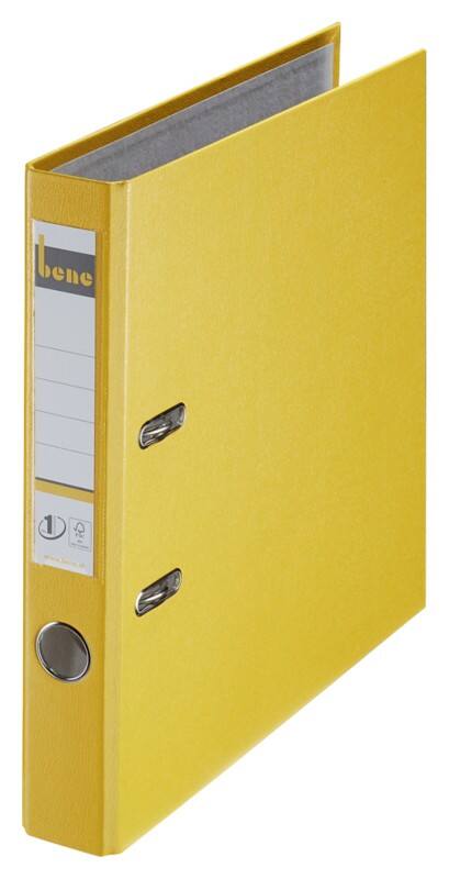 Bene No.1 Power Ordner Schmal DIN A4 52 mm Gelb 2 Ringe 291600 Kunststoff Hochformat