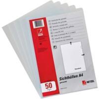 Hetzel Sichthüllen DIN A4 Transparent PP (Polypropylen)  140 Mikron 50 Stück 