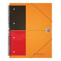 OXFORD International Besprechungsbuch DIN A5+ Liniert Spiralbindung PP (Polyproplylen) Orange Perforiert 160 Seiten 80 Blatt