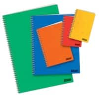 Ursus-Stil 105 x 146 mm Drahtgebunden Farbig Pressspanumschlag Notizbuch quadratisch 48 Blatt 10 Stück