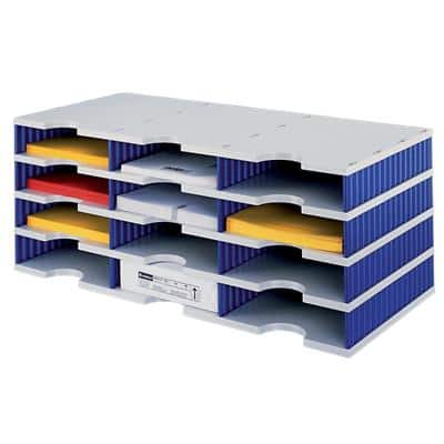 Styro Sortiersystem Grundeinheit Styrodoc® DIN C4 Grau, Blau 72,3 x 33,1 x 29,3 cm