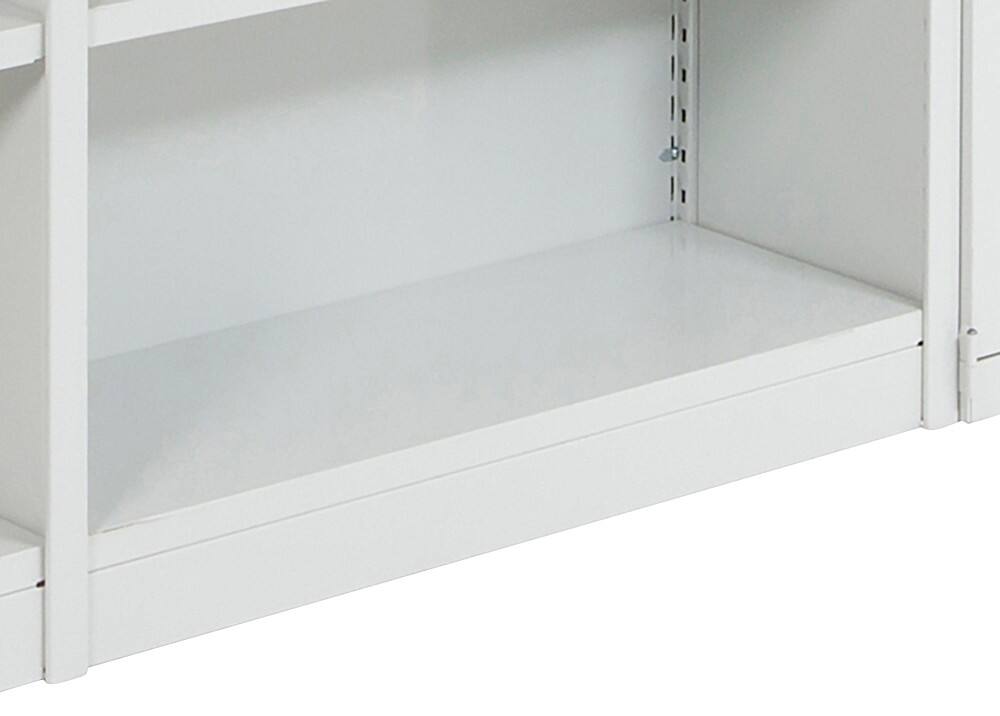 MANORGA Epsilon Anbauregal Stahl 1.000 x 80 mm Lichtgrau