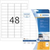 HERMA Inkjetetiketten 8864 Weiß DIN A4 45,7 x 21,2 mm 25 Blatt à 48 Etiketten