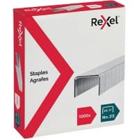 Rexel No.23 Heftklammern 23/17 2101052 Verzinkter Stahl Silber 1000 Heftklammern