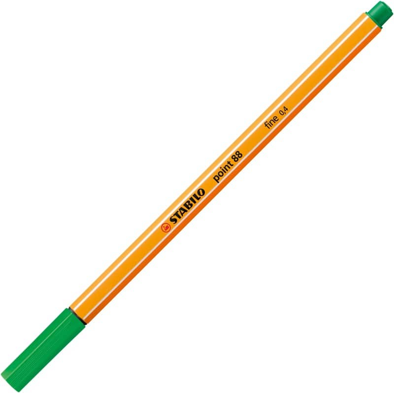 STABILO point 88 Fineliner 0.4 mm Nadelspitze Smaragdgrün