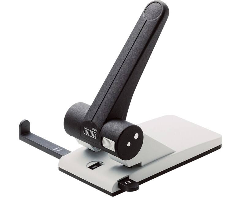 Novus NOVUS OFFICE 2 Löcher Locher Kunststoff, Metall 65 Blatt B 265 Grau, Schwarz