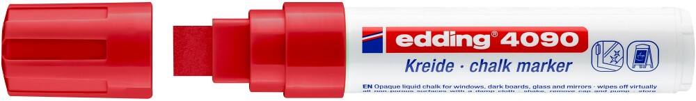edding 4090 Kreidemarker Keilspitze 4 - 15 mm Rot