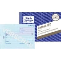 AVERY Zweckform Quittungsformulare 302 DIN A6 quer Perforiert N/A 50 Blatt