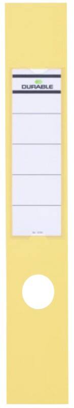 DURABLE ORDOFIX Selbstklebende Ordneretiketten 60 x 390 mm Gelb 10 Stück
