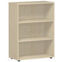 Geramoebel Speed Office Melaminharzbeschichtete Spanplatte Regal 2 Fachböden 800 x 420 x 1.104 mm Braun Ahorn