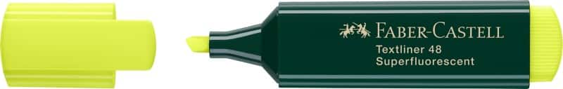 Faber-Castell Textliner 48 Textmarker Gelb  Mittel Keilspitze 1 - 5 mm Nachfüllbar