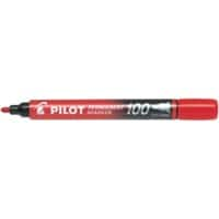 Pilot Super Grip 100 Permanentmarker Fein Rundspitze 1 mm Rot