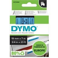 DYMO D1 Schriftband 45806 19 mm x 7 m Schwarz, Blau