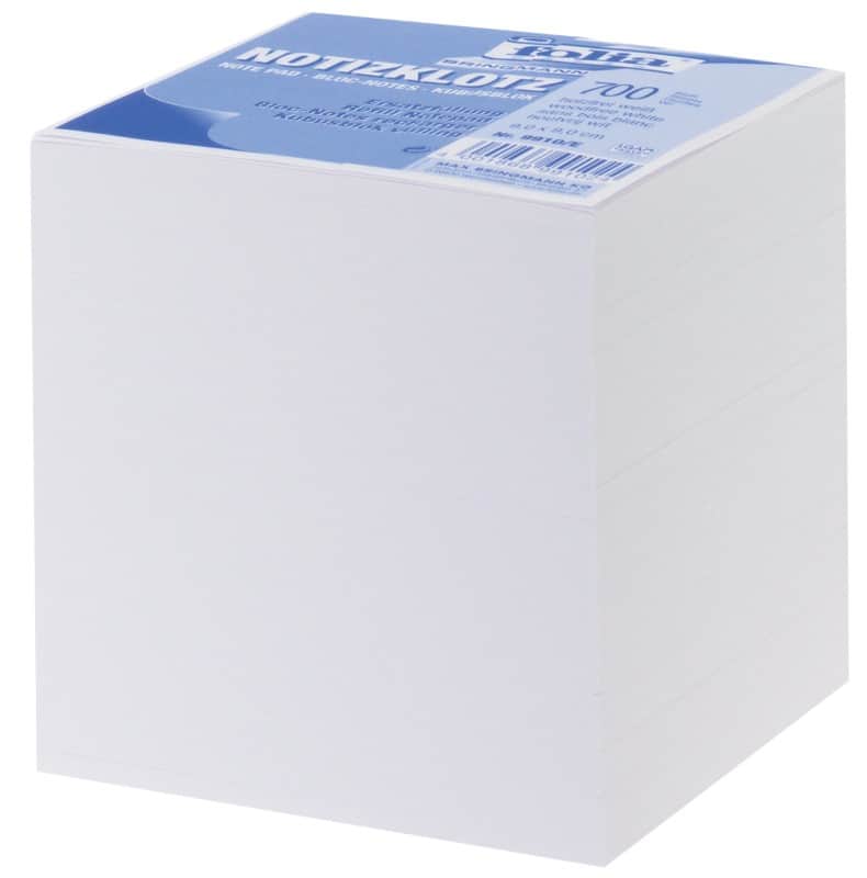 Folia Notizklotz 90 x 90 mm Weiß 700 Blatt