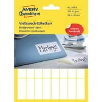 AVERY Zweckform 3323 Universaletiketten Weiß 38 x 14 mm 29 Blatt à 32 Etiketten