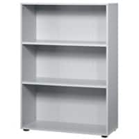 Hammerbacher Melaminharzbeschichtete Spanplatte Regal 2 Fachböden 800 x 330 x 1.144 mm Grau