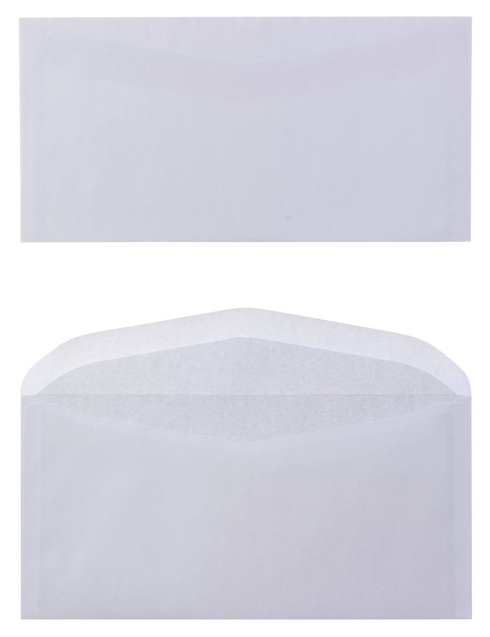 Niceday Briefumschläge DL+ 80 g/m² Weiß Ohne Fenster Nassklebend 1000 Stück