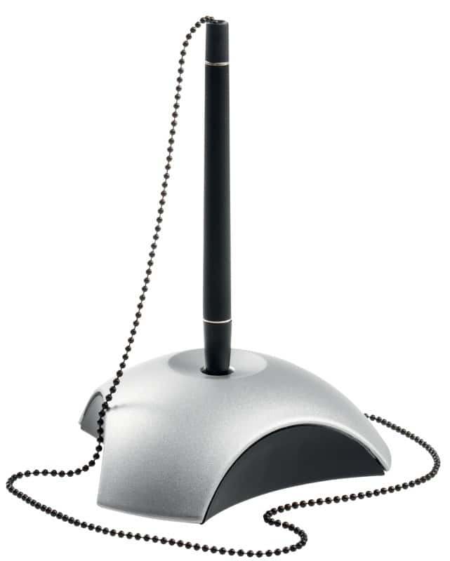 HAN Kugelschreiberständer DELTA Schwarz, Silber