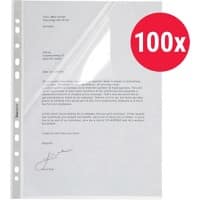 Bene Prospekthüllen 207225CL DIN A4 Polypropylen Transparent glasklar 100 Stück