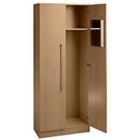 Hammerbacher Garderobenschrank Baureihe 7 Braun 800 x 420 x 2.004 mm